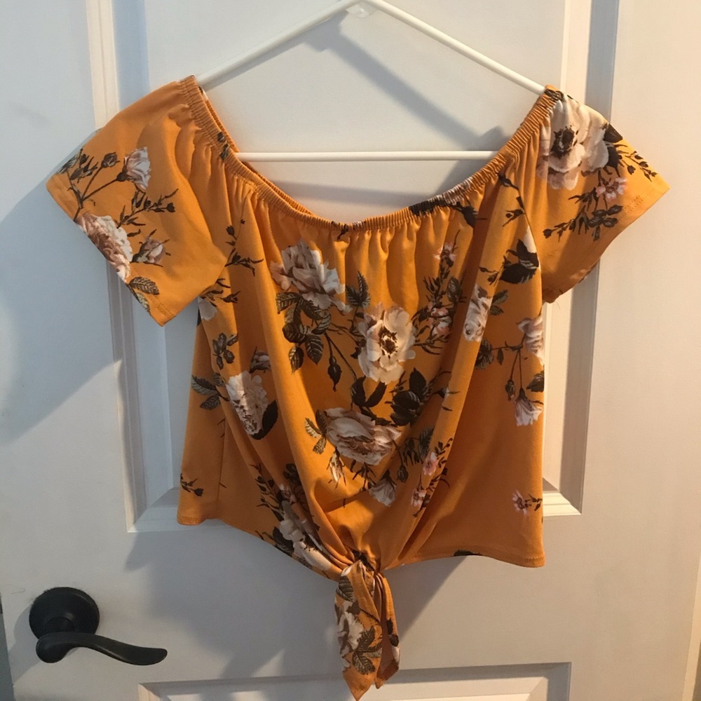 Off the Shoulder Floral Top